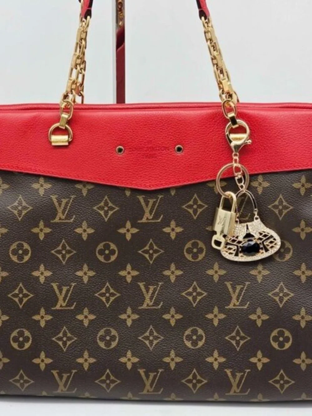 Louis Vuitton Gold Lock & Key 🔑 Authentic LV Unbranded Bag Keychain Charm